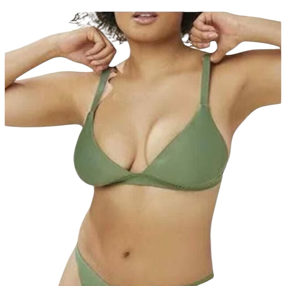 Andie Swim The Caicos Top Size L Seagrass Green NWT